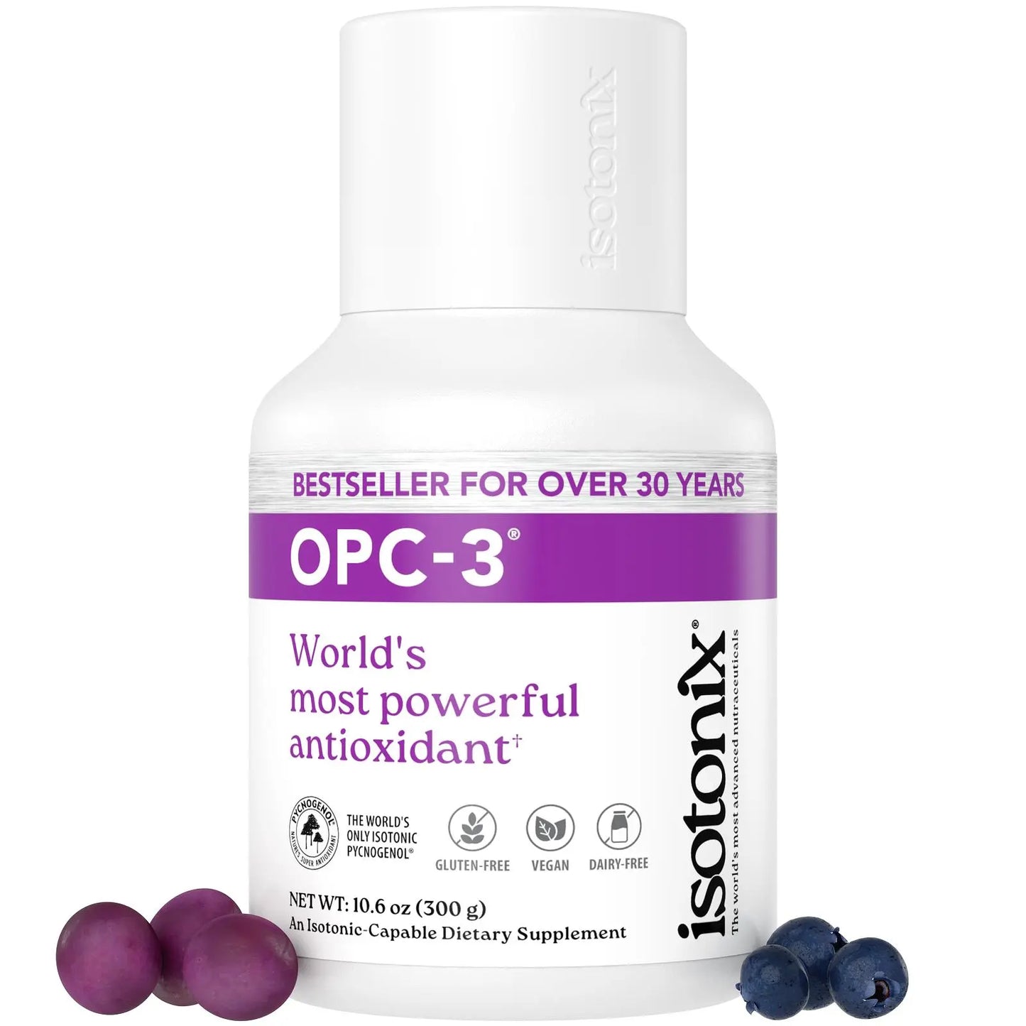 Isotonix OPC-3 Antioxidant Supplement - Pycnogenol, Grape Seed Extracts, Bilberry, Red Wine & Pine Bark Extracts - for Heart & Circulatory Support - 90 Servings