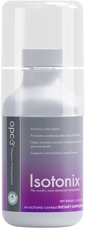 Isotonix OPC-3 Antioxidant Supplement - Pycnogenol, Grape Seed Extracts, Bilberry, Red Wine & Pine Bark Extracts - for Heart & Circulatory Support - 30 Servings