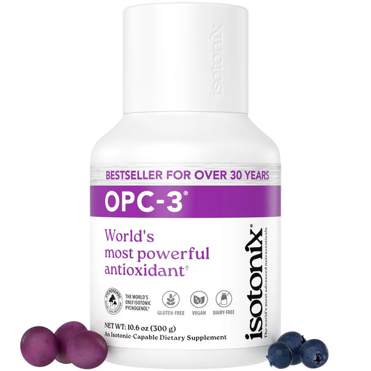 Isotonix OPC-3 Antioxidant Supplement - Pycnogenol, Grape Seed Extracts, Bilberry, Red Wine & Pine Bark Extracts - for Heart & Circulatory Support - 90 Servings